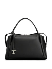 small leather tote bag
