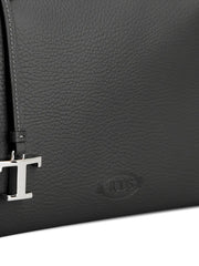 small leather tote bag