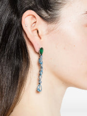crystal-embellishment earrings