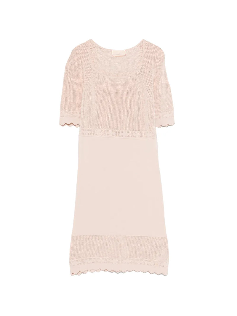 open-knit dress