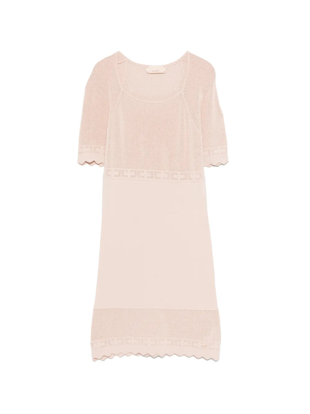 open-knit dress