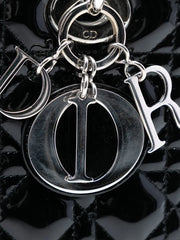 2013 Medium Patent Cannage Lady Dior satchel