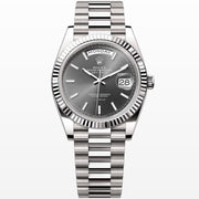Rolex | Day-Date | 228239 | White gold | 40 mm | White gold | Grey | Automatic