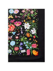 Floral-Print Silk Scarf