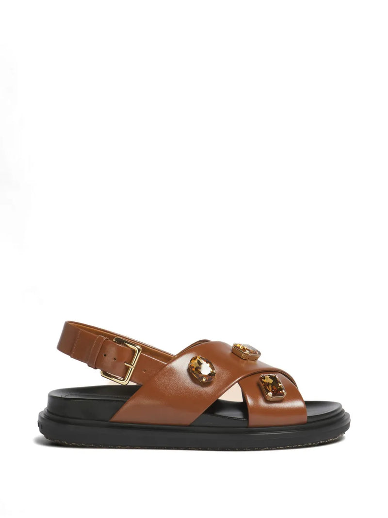 crisscross crystal sandals