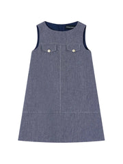 chest-pocket A-line dress