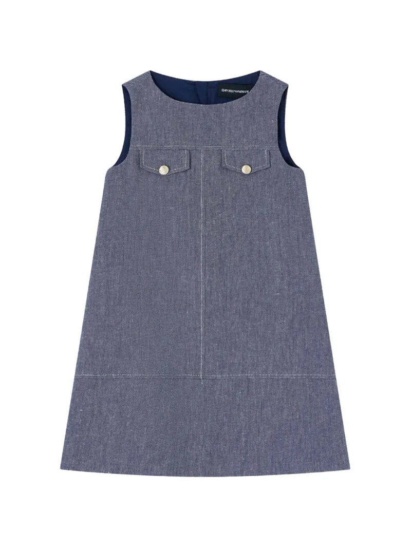 chest-pocket A-line dress