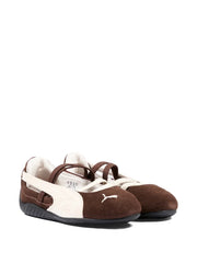 suede strap ballerina shoes