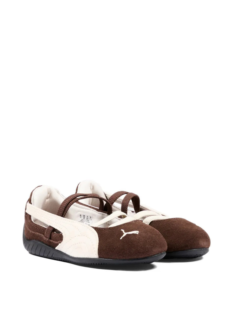 suede strap ballerina shoes