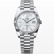 Rolex | Day-Date | 228236 | Platinum | 40 mm | Platinum | Mother of pearl | Automatic