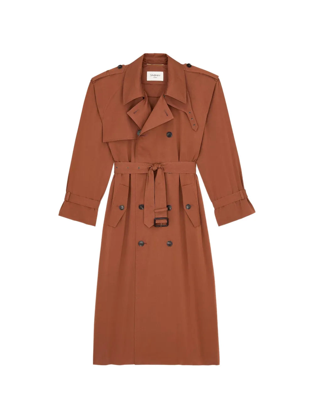 belted double-breasted coat