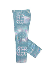 pearlescent monogram baggy jeans