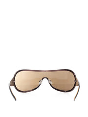 shield embellished logo sunglasses