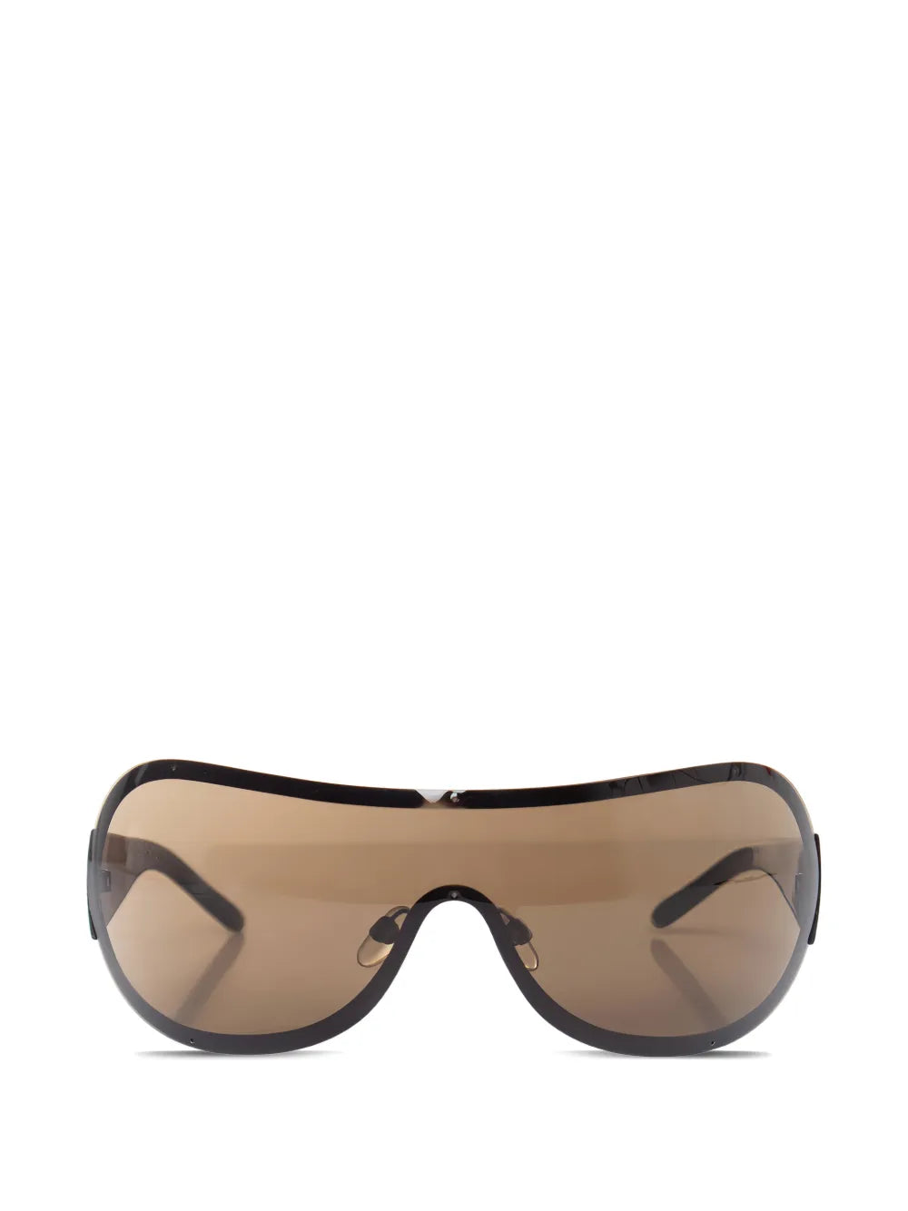shield embellished logo sunglasses