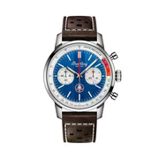 Breitling Top Time B01 Shelby Cobra Blue Dial Leather Band AB01763 A1 C1 X1 1/4 second 30 minutes