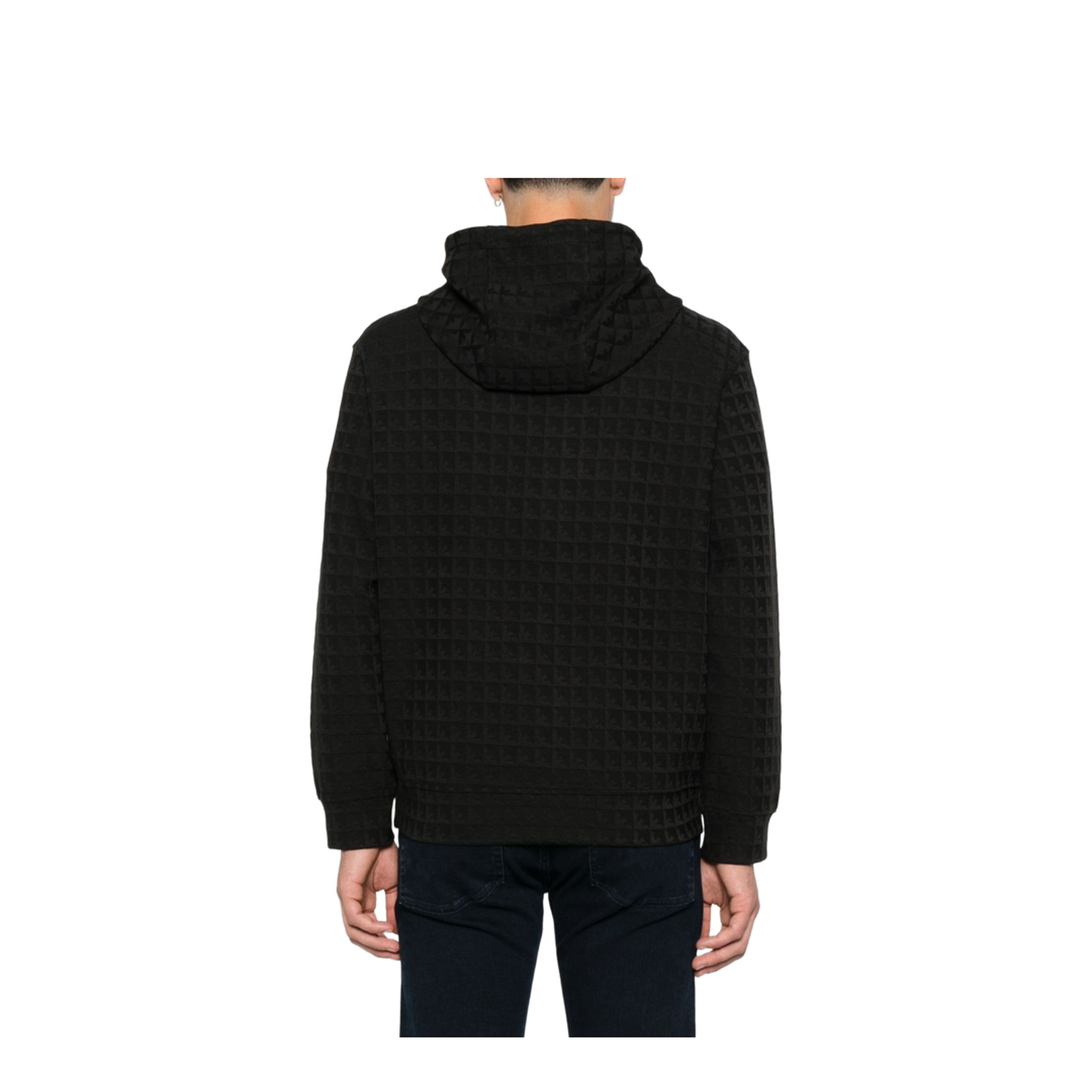 Lyocell-blend Jacquard Jersey Hoodie