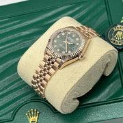 Rolex | Datejust | 279175 | Rose gold | 28 mm | Rose gold | Green | Automatic