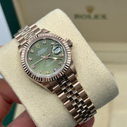 Rolex | Datejust | 279175 | Rose gold | 28 mm | Rose gold | Green | Automatic