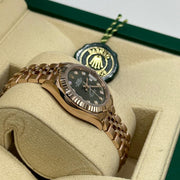 Rolex | Datejust | 279175 | Rose gold | 28 mm | Rose gold | Green | Automatic