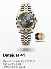Rolex | Datejust | 126333 | Gold/Steel | 41 mm | Gold/Steel | Red | Automatic