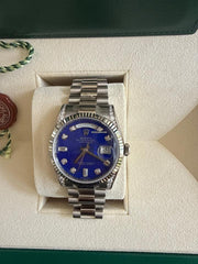 Rolex | Day-Date | 118339 | White gold | 36 mm | White gold | Blue | Automatic