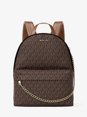 Michael Kors Slater Medium Signature Logo Backpack Brown