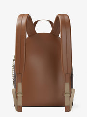 Michael Kors Slater Medium Signature Logo Backpack Brown