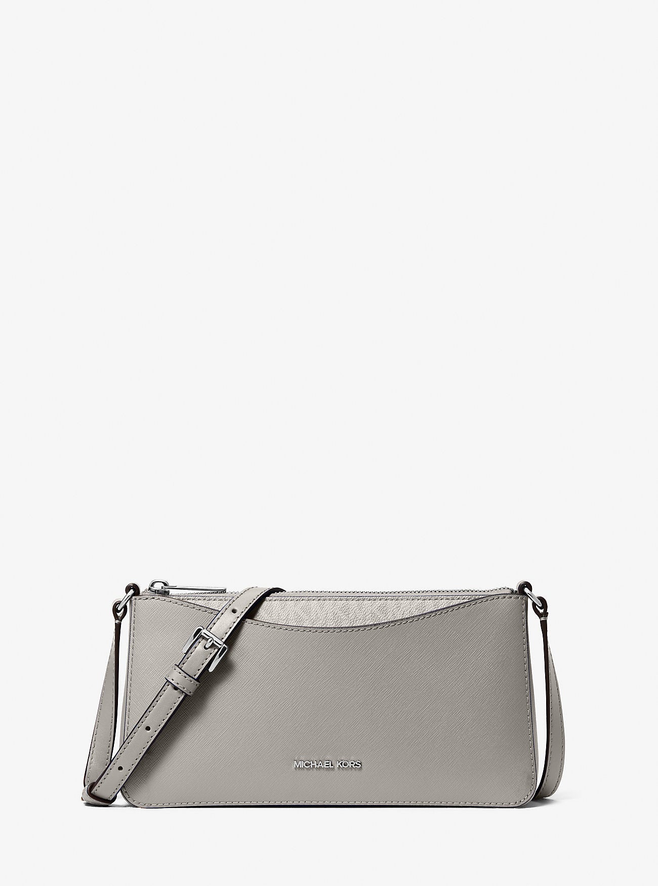 Michael Kors Arden Medium Crossbody Bag Pearl Grey
