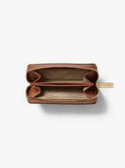 Michael Kors Jet Set Travel Medium Logo Zip-Around Card Case Brown