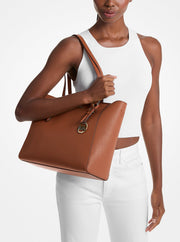 Michael Kors Charlotte Large Saffiano Leather 3-in-1 Tote Bag Luggage