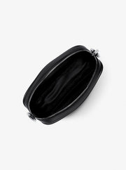 Michael Kors Jet Set Pebbled Leather Camera Crossbody Bag Black