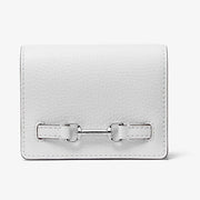 Michael Kors Carson Small Pebbled Leather Wallet Optic White