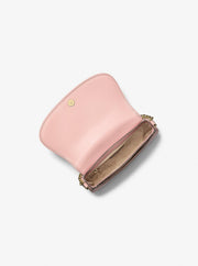 Michael Kors Mila Medium Signature Logo Messenger Bag Powder Blush