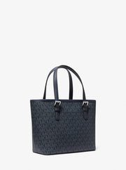 Michael Kors Jet Set Travel Extra-Small Logo Top-Zip Tote Bag Navy