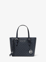 Michael Kors Jet Set Travel Extra-Small Logo Top-Zip Tote Bag Admiral
