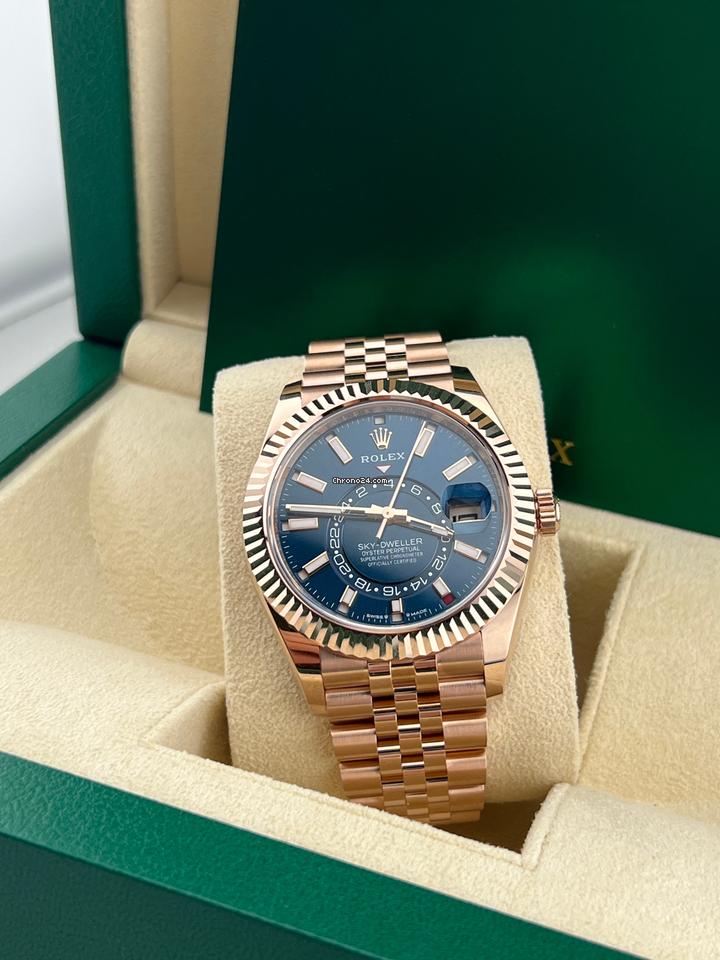 Rolex | Sky-Dweller | 336935 | Rose gold | Rose gold | Blue | Automatic