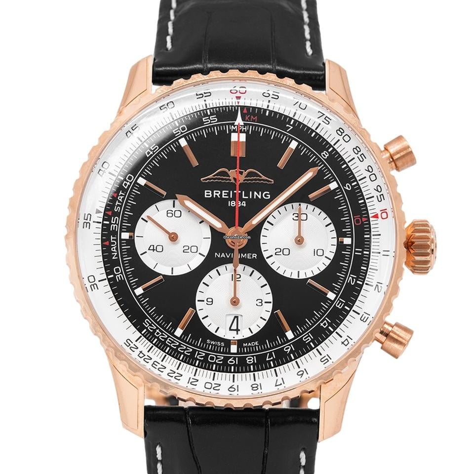 Breitling Navitimer RB0138211 B1 P1 Navitimer B01 43mm Red Gold Chrono