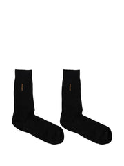 logo ribbed socks