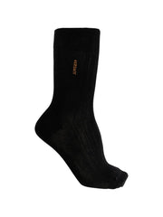 logo ribbed socks