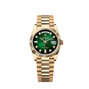 Rolex | Day-Date | 128238 | Steel | 36 mm | Gold/Steel | Green | Automatic