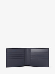 Michael Kors Signature Logo Wallet and Reversible Belt Gift Set Admrl-Plblue