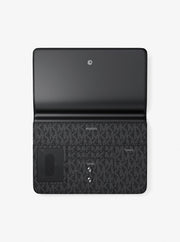 Michael Kors Cooper Large Embellished Signature Logo Wallet Black
