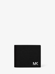 Michael Kors Cooper Saffiano Leather Billfold Wallet With Passcase Black