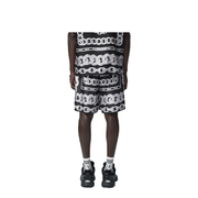 Silk Medusa Chains Bermuda Shorts