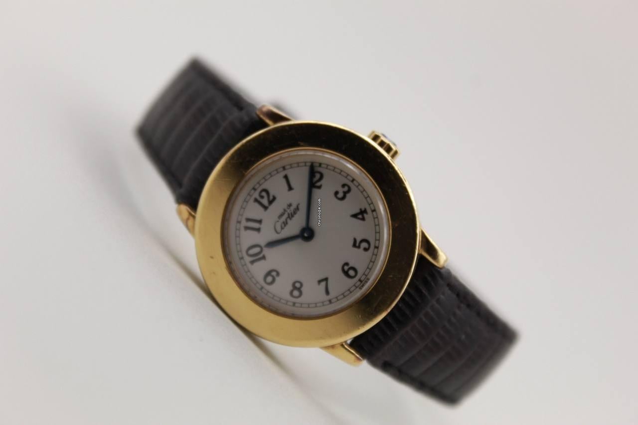Cartier Must De Cartier Ronde Cartier ronde 27mm ref 1801 gold plated