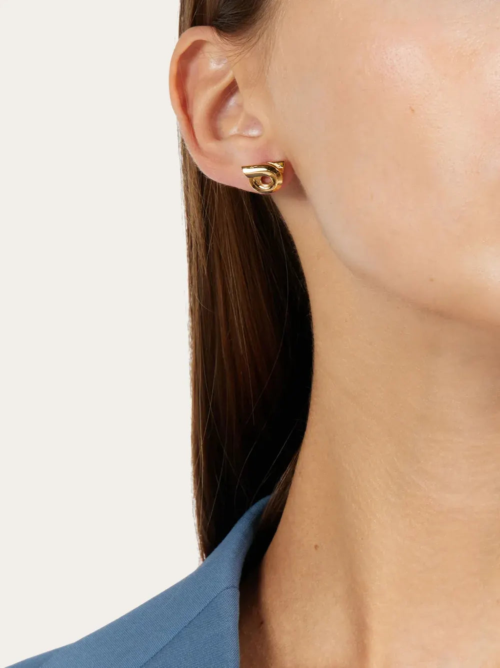 Gancini stud earrings
