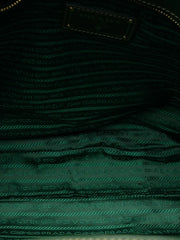 2010-2026 Saffiano Trimmed Tessuto Logo Plate Convertible Tote satchel