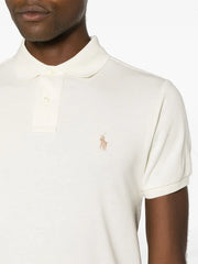 Pony-embroidered cotton polo shirt