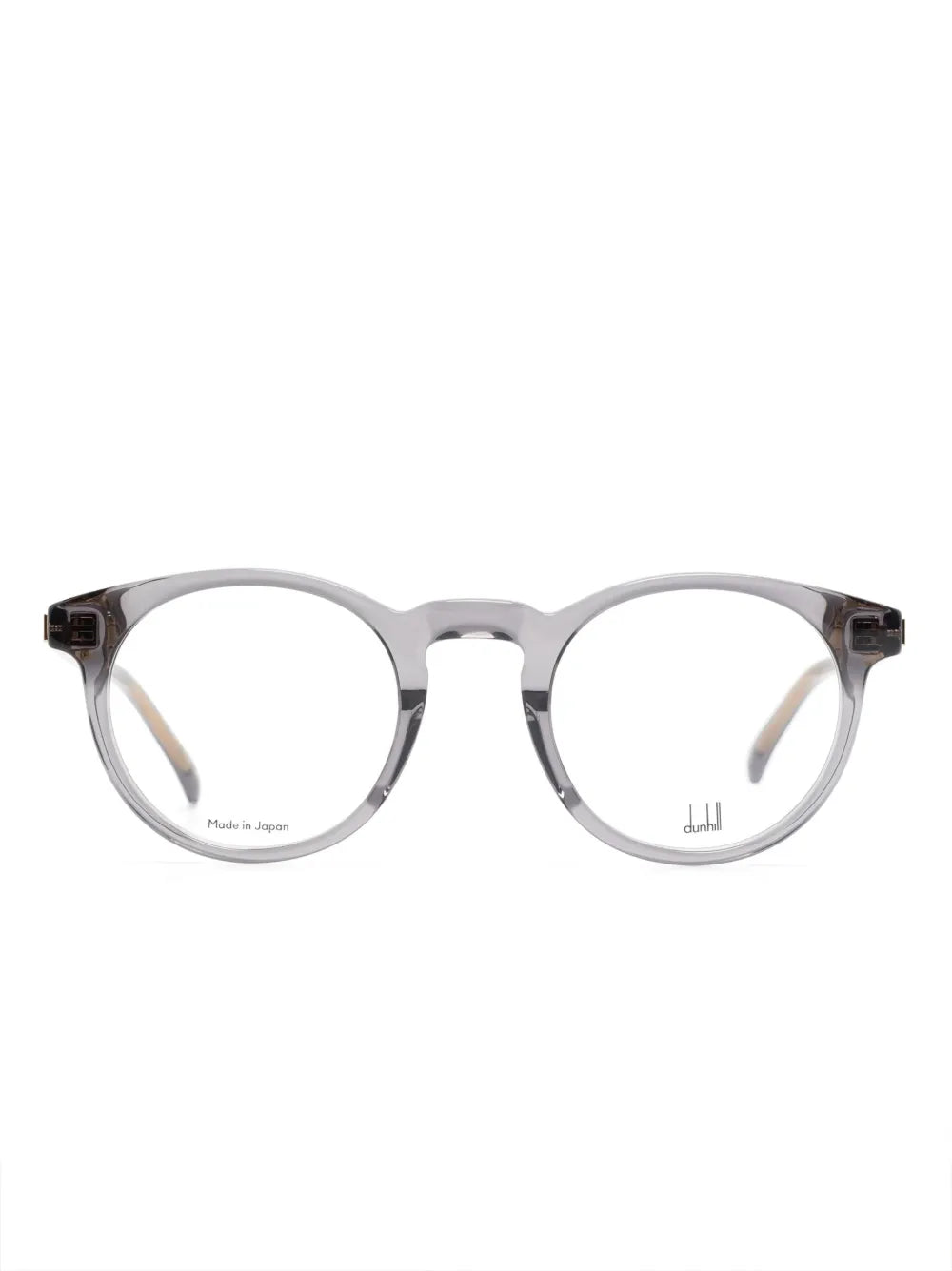 metallic-finish round-frame glasses