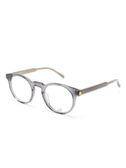 metallic-finish round-frame glasses